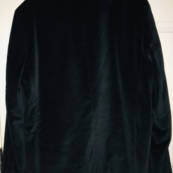 🖤 Structure Men Black Velvet Blazer L, Sold as is - Picture 2 of 7